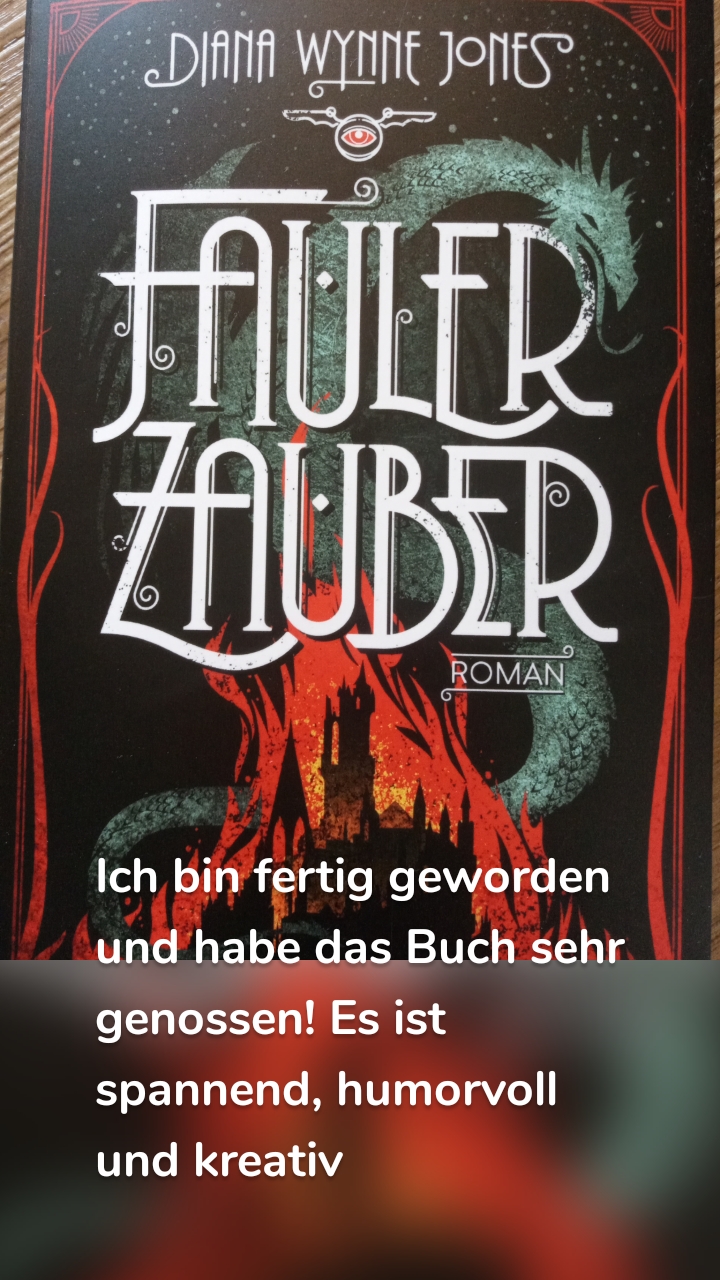 Ich bin fertig geworden und habe das Buch sehr genossen! Es ist spannend, humorvoll und kreativ